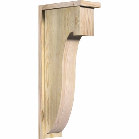Ekena Millwork Del Monte Rough Sawn Corbel w/Backplate, Douglas Fir, 6"W x 12"D x 28"H COR06X12X28DEL01RDF
